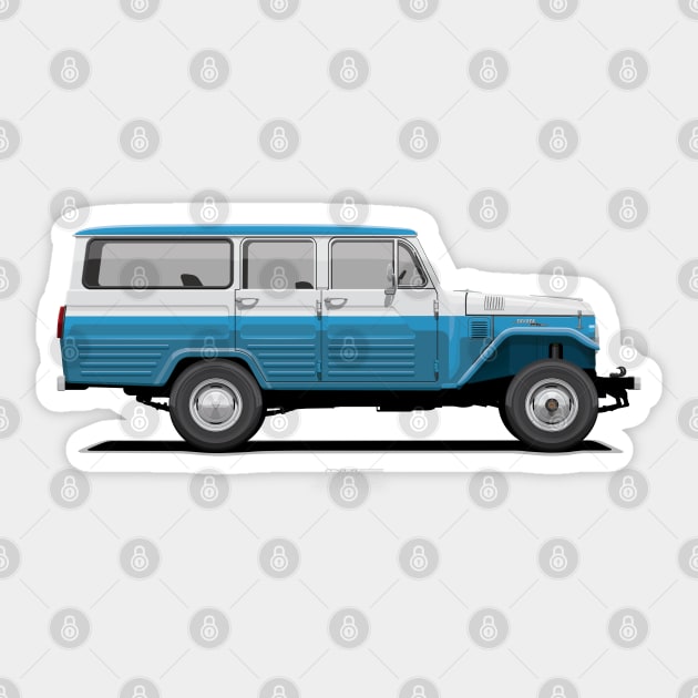 Land Cruiser Station Wagon FJ45LV - Blue Sticker by ARVwerks